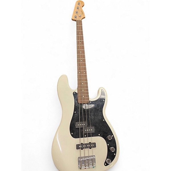 Used Squier Affinity Precision Bass Classic White Electric Bass Guitar
