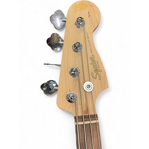 Used Squier Affinity Precision Bass Classic White Electric Bass Guitar