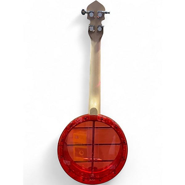 Used Gold Tone LITTLE GEM BANKJO Trans Red Banjo