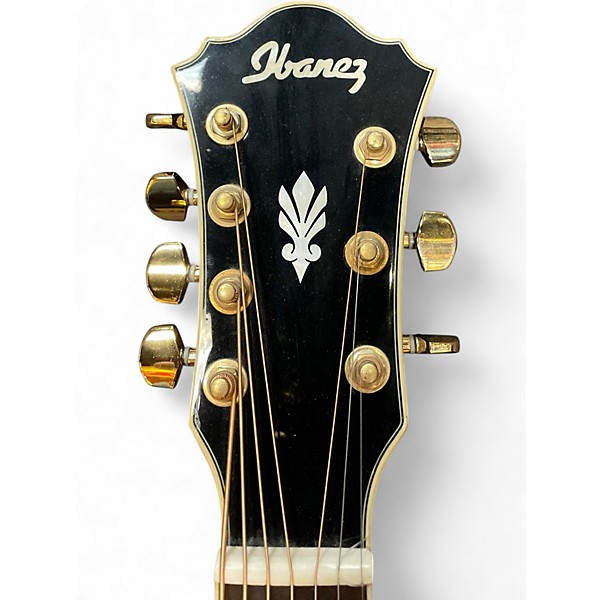 Used Ibanez AEL207E Trans Black Acoustic Electric Guitar