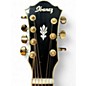 Used Ibanez AEL207E Trans Black Acoustic Electric Guitar