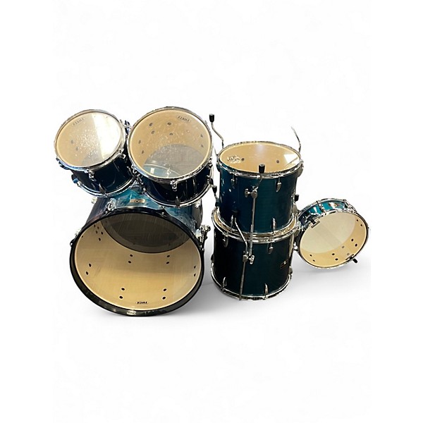 Used TAMA 6 Piece Imperialstar Blue Drum Kit