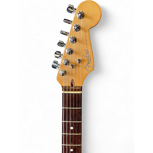 Used Fender AM Standard Strat Black Solid Body Electric Guitar