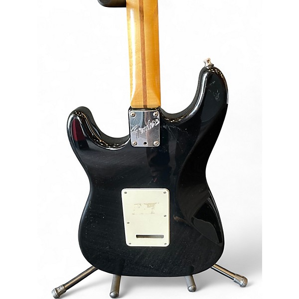 Used Fender AM Standard Strat Black Solid Body Electric Guitar