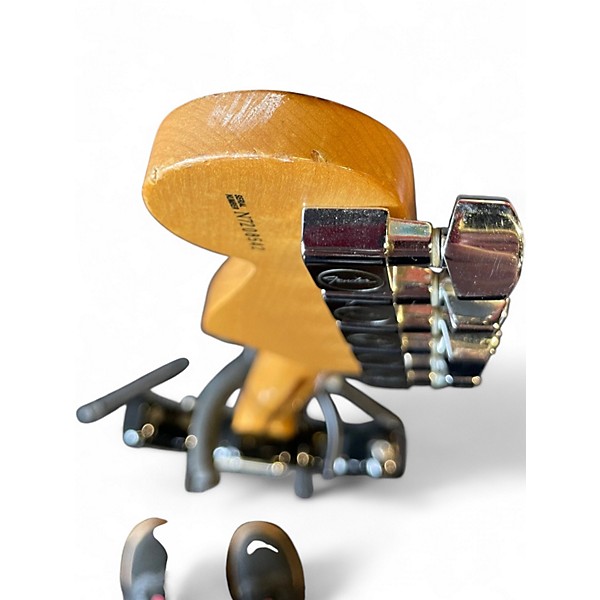 Used Fender AM Standard Strat Black Solid Body Electric Guitar