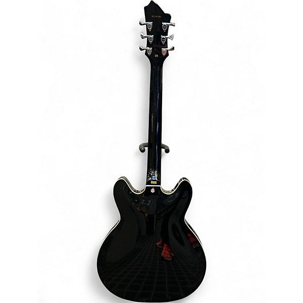 Used Hagstrom VIKING Black Hollow Body Electric Guitar