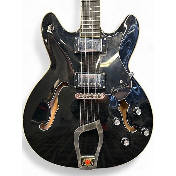 Used Hagstrom VIKING Black Hollow Body Electric Guitar