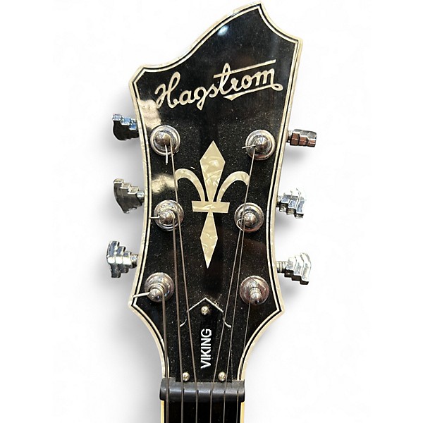 Used Hagstrom VIKING Black Hollow Body Electric Guitar