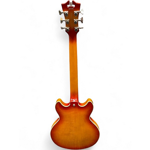 Used D'Angelico Premier Mini DC XT Dark Iced Tea Burst Hollow Body Electric Guitar