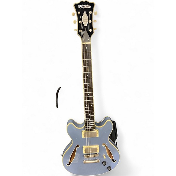 Used D'Angelico EXCEL MINI DC TOUR Daphne Blue Hollow Body Electric Guitar