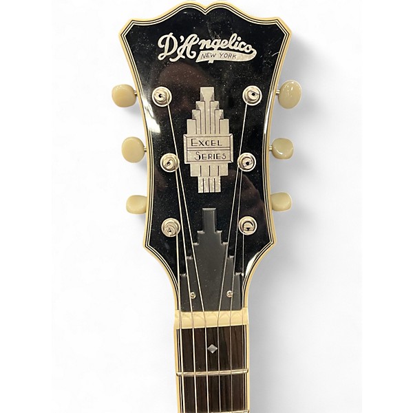 Used D'Angelico EXCEL MINI DC TOUR Daphne Blue Hollow Body Electric Guitar