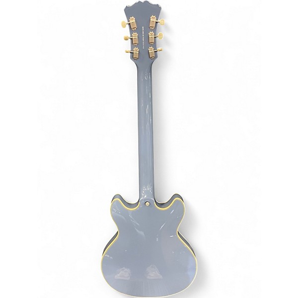 Used D'Angelico EXCEL MINI DC TOUR Daphne Blue Hollow Body Electric Guitar