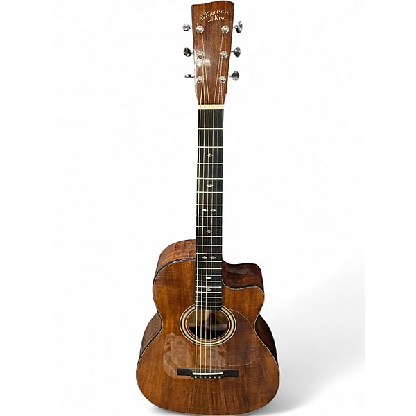 Used Recording King RP2-729-C Tonewood Reserve Koa 00 Cutaway Natural Acoustic Guitar