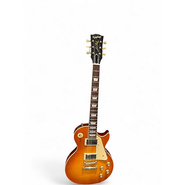 Used Epiphone Inspired by Gibson Les Paul Standard Reissue Lemon Burst Solid Body Electric Guitar