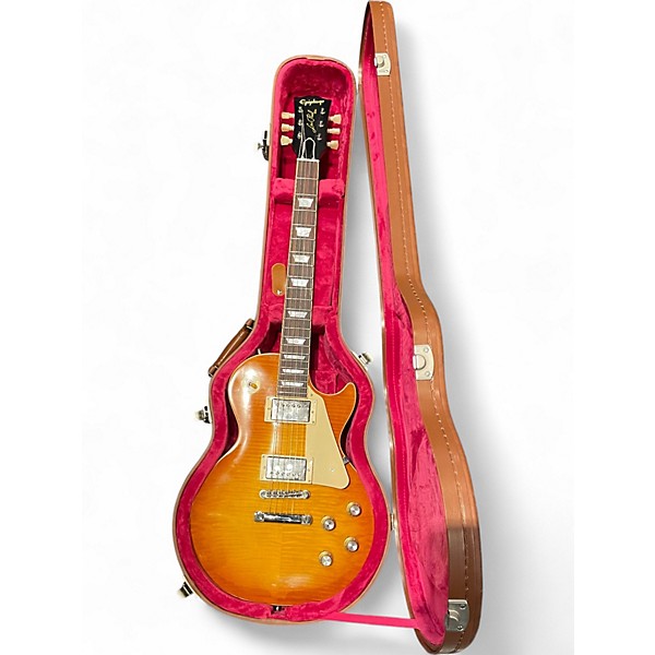 Used Epiphone Inspired by Gibson Les Paul Standard Reissue Lemon Burst Solid Body Electric Guitar