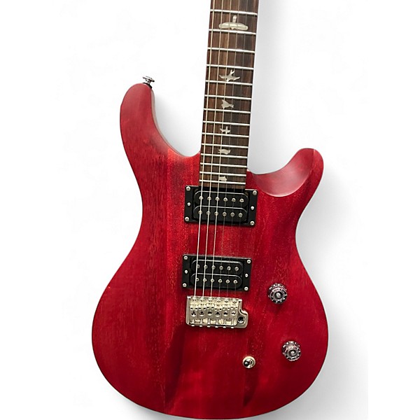 Used PRS CE24 Satin Red Solid Body Electric Guitar