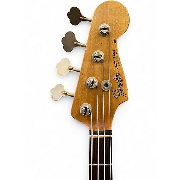 Used 2024 Fender LTD 64 Jazz Bass Relic Custom Shop Surf Green Electric Bass Guitar