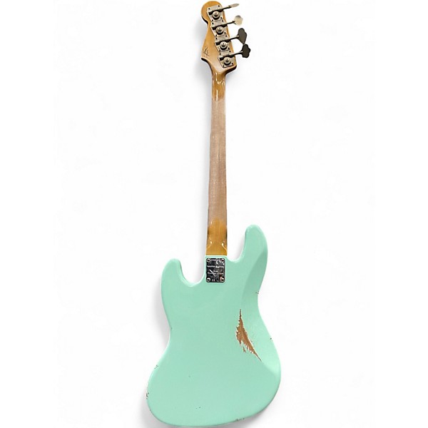Used 2024 Fender LTD 64 Jazz Bass Relic Custom Shop Surf Green Electric Bass Guitar