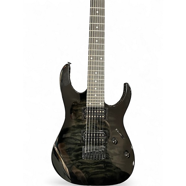 Used Ibanez GIO 7-Sting Black Solid Body Electric Guitar