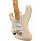 Used Fender 1968 Reissue Left Handed Stratocaster Made In Japan Olympic White Solid Body Electric Guitar