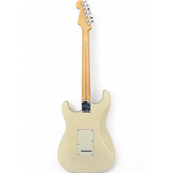 Used 2014 Fender Standard Stratocaster Antique White Solid Body Electric Guitar