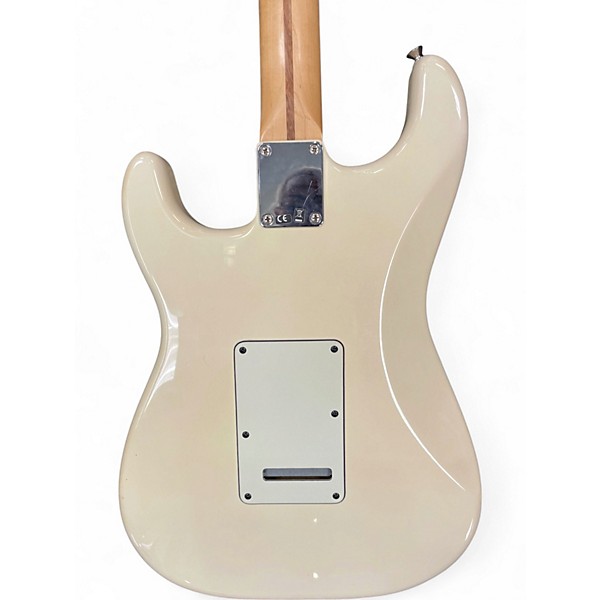 Used 2014 Fender Standard Stratocaster Antique White Solid Body Electric Guitar