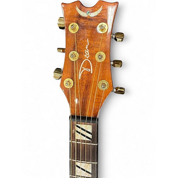 Used Dean PE Koa Performer Exotic Natural Koa Acoustic Electric Guitar