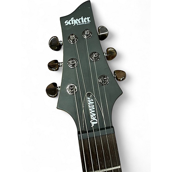 Used Schecter Guitar Research Demon 6 Satin Aged Black Solid Body Electric Guitar