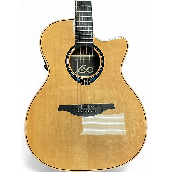 Used Lag Guitars HyVibe THV30ACE Natural Acoustic Electric Guitar