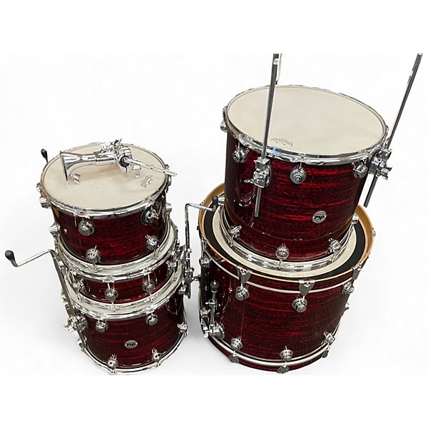 Used DW 5 Piece Collector's Series Red Drum Kit