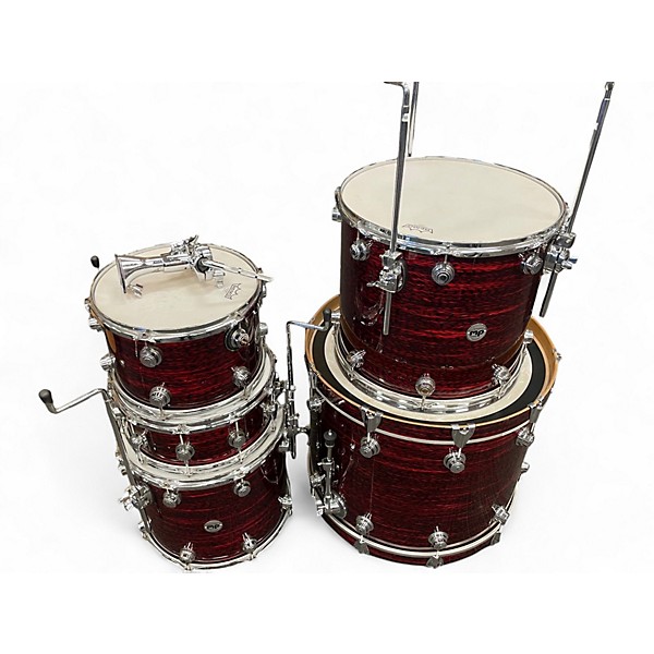 Used DW 5 Piece Collector's Series Red Drum Kit