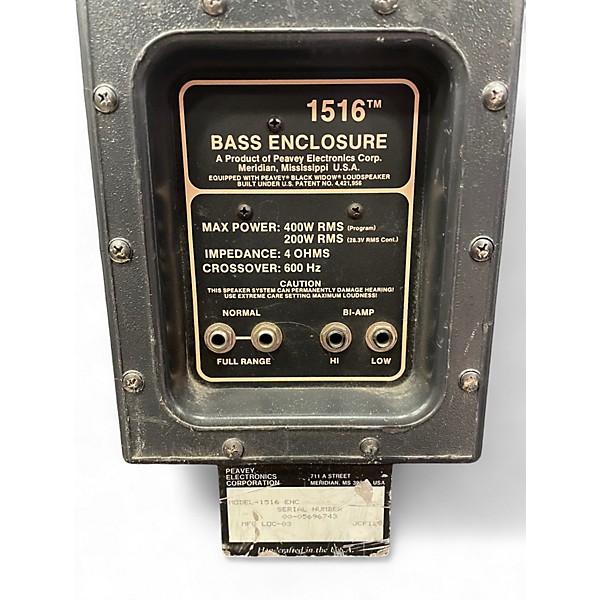 Used Peavey Peavey 1516 1x15 and 2x8 Bass Cabinet