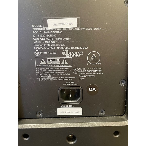 Used JBL EON715 Powered Speaker