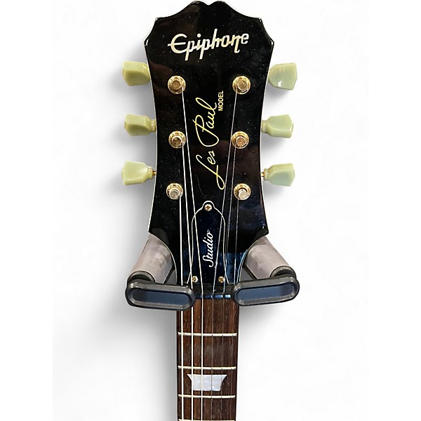 Used 2009 Epiphone Les Paul Studio Alpine White Solid Body Electric Guitar