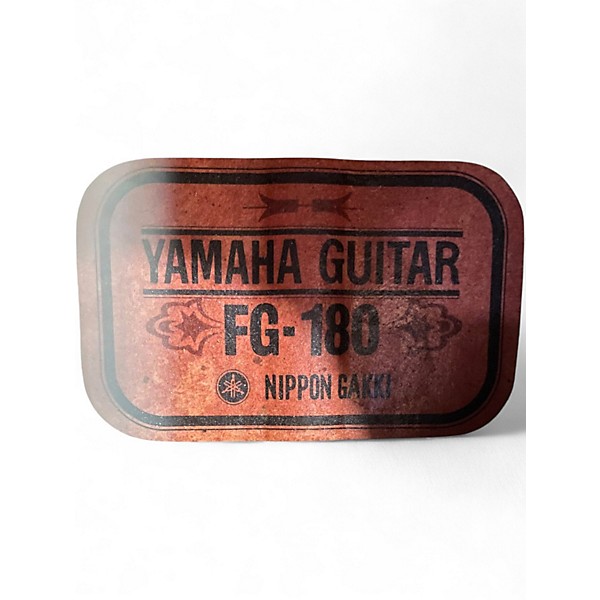 Used Yamaha FG-180 Natural Acoustic Guitar