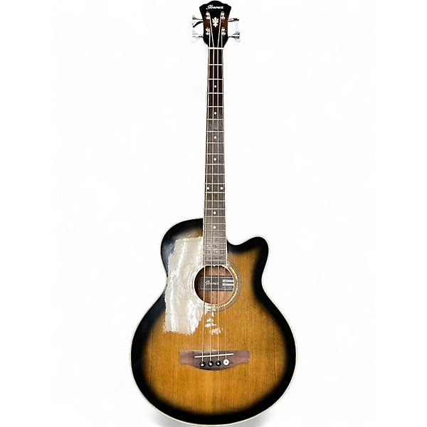 Used Ibanez AEB10E SUNBURST Acoustic Bass Guitar