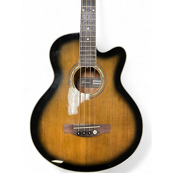 Used Ibanez AEB10E SUNBURST Acoustic Bass Guitar