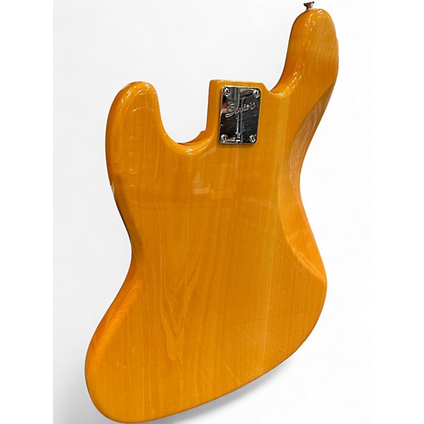 Used Squier Vintage Modified 70S Jazz Bass Natural Electric Bass Guitar