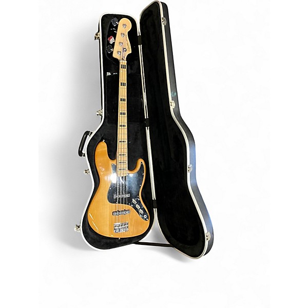 Used Squier Vintage Modified 70S Jazz Bass Natural Electric Bass Guitar