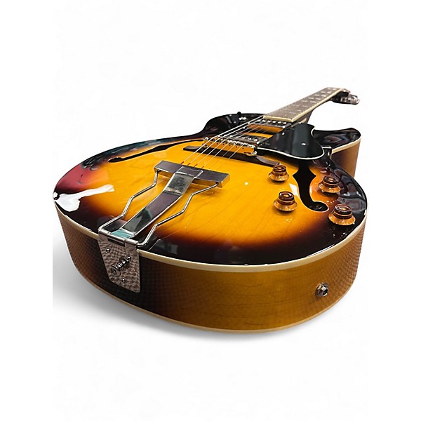 Used Epiphone ES 175 VS 2 Tone Sunburst Hollow Body Electric Guitar