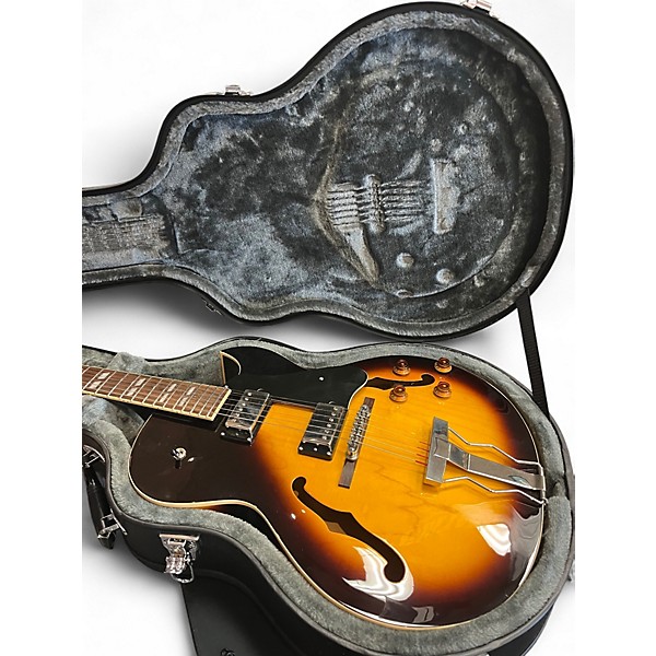 Used Epiphone ES 175 VS 2 Tone Sunburst Hollow Body Electric Guitar