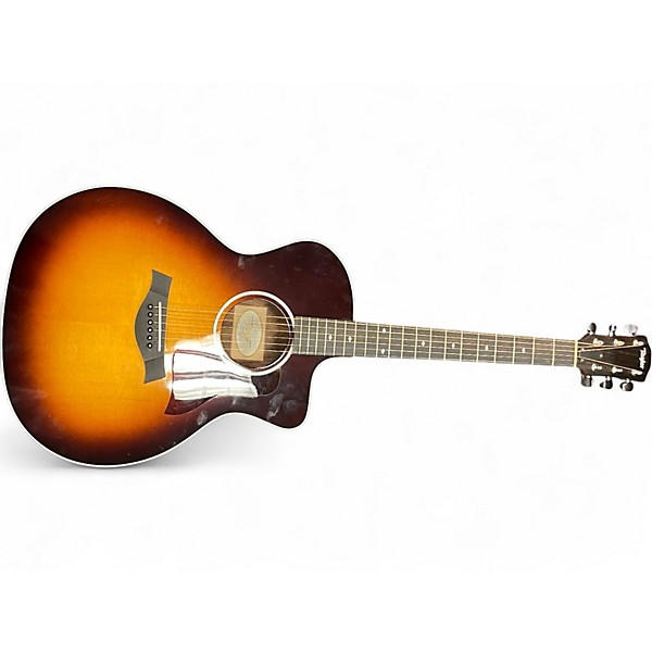 Used Taylor 214CE SB DELUXE 2 Tone Sunburst Acoustic Electric Guitar