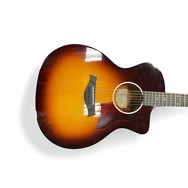 Used Taylor 214CE SB DELUXE 2 Tone Sunburst Acoustic Electric Guitar