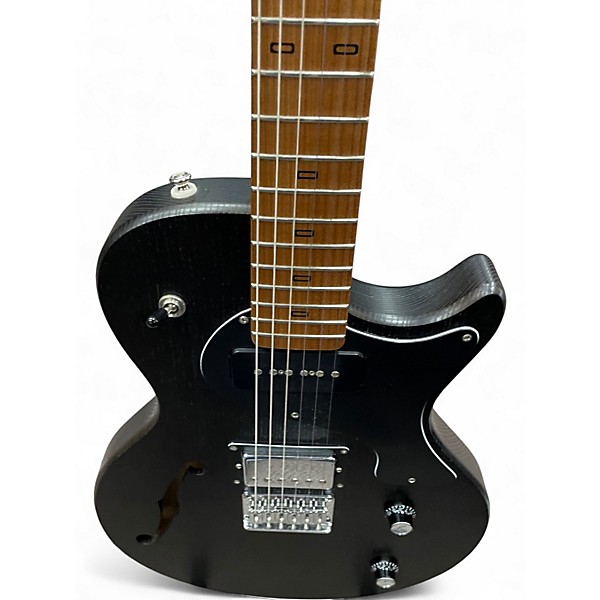 Used Pjd Carey Standard Satin Black Hollow Body Electric Guitar