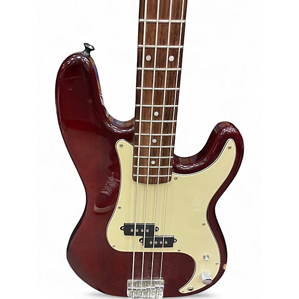Used AXL johnson p bass Red Electric Bass Guitar