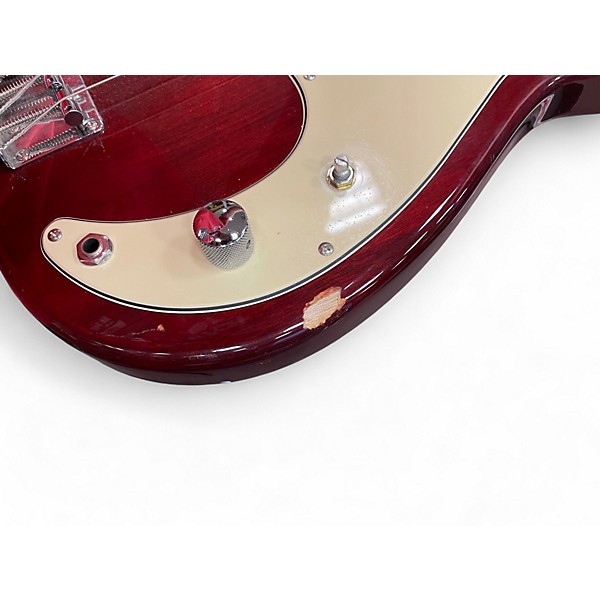 Used AXL johnson p bass Red Electric Bass Guitar