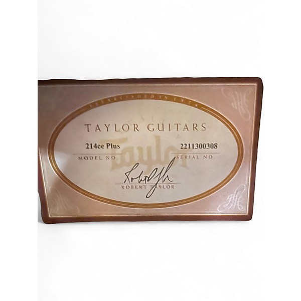 Used Taylor 214CE plus Natural Acoustic Electric Guitar