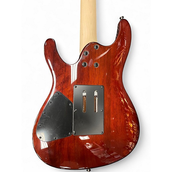 Used Ibanez S670QM Dragon Eye Burst Solid Body Electric Guitar