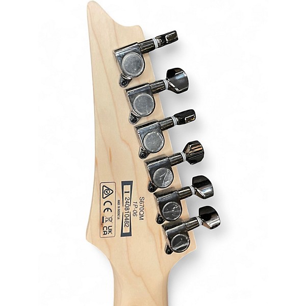 Used Ibanez S670QM Dragon Eye Burst Solid Body Electric Guitar