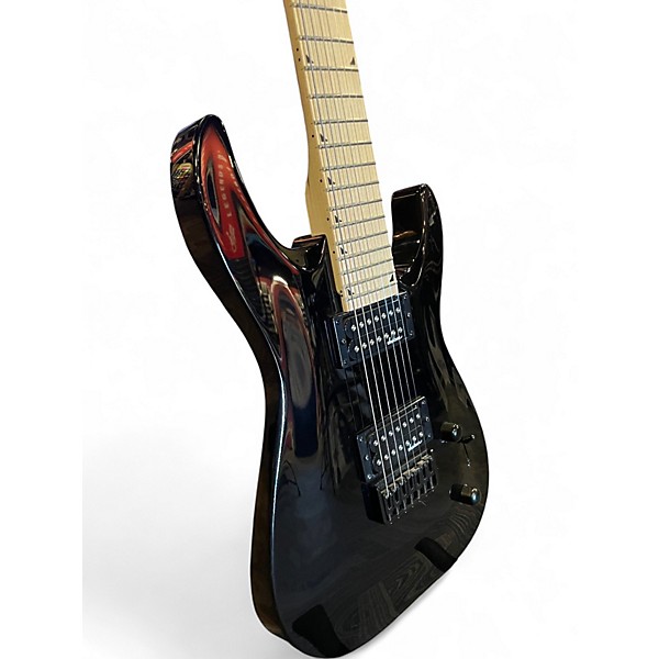 Used 2022 Jackson JS22-7 Dinky DKA-M 7 String Gloss Black Solid Body Electric Guitar